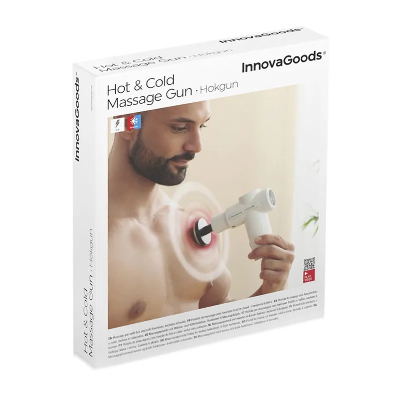 Pistolet de massage musculaire Chaud/Froid - 13,5x14,5x5,5cm-10