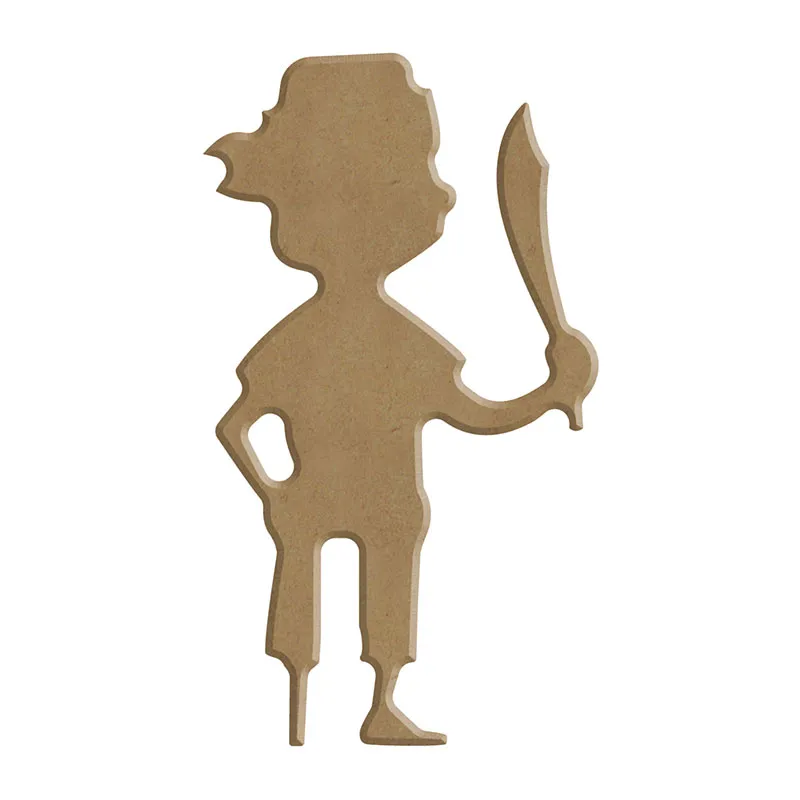 Kit supports bois à décorer Gomille Pirates 6pcs - 36m+-7