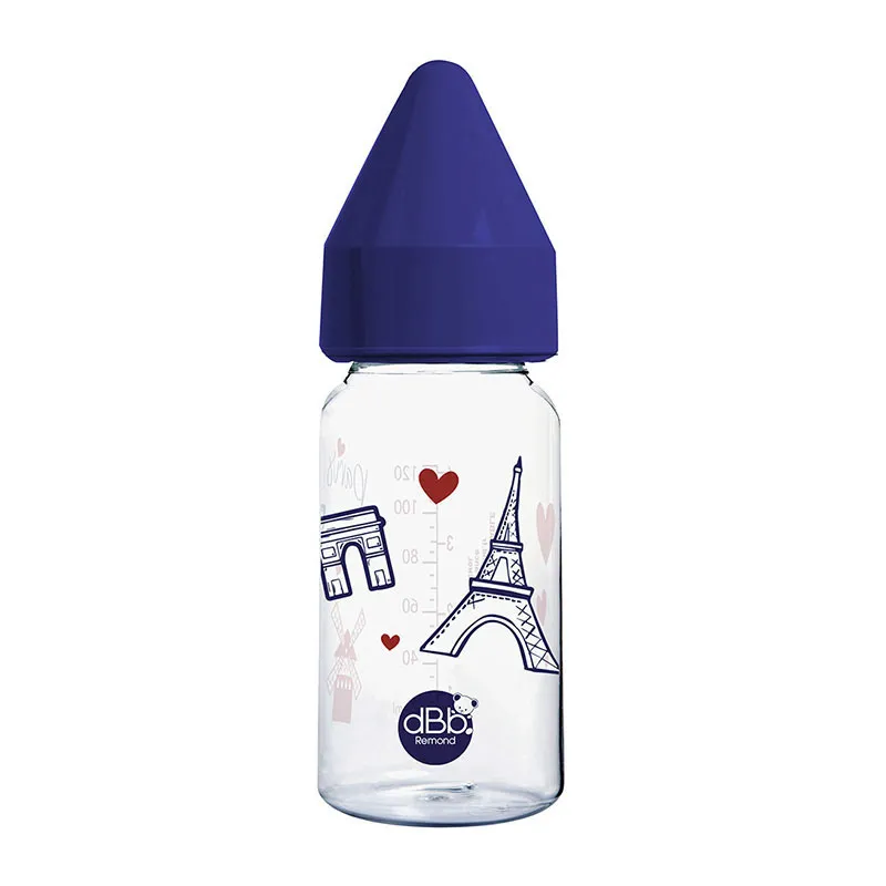 Biberon Régul'air Polypropylène 120ml Paris Bleu - 0m+-0
