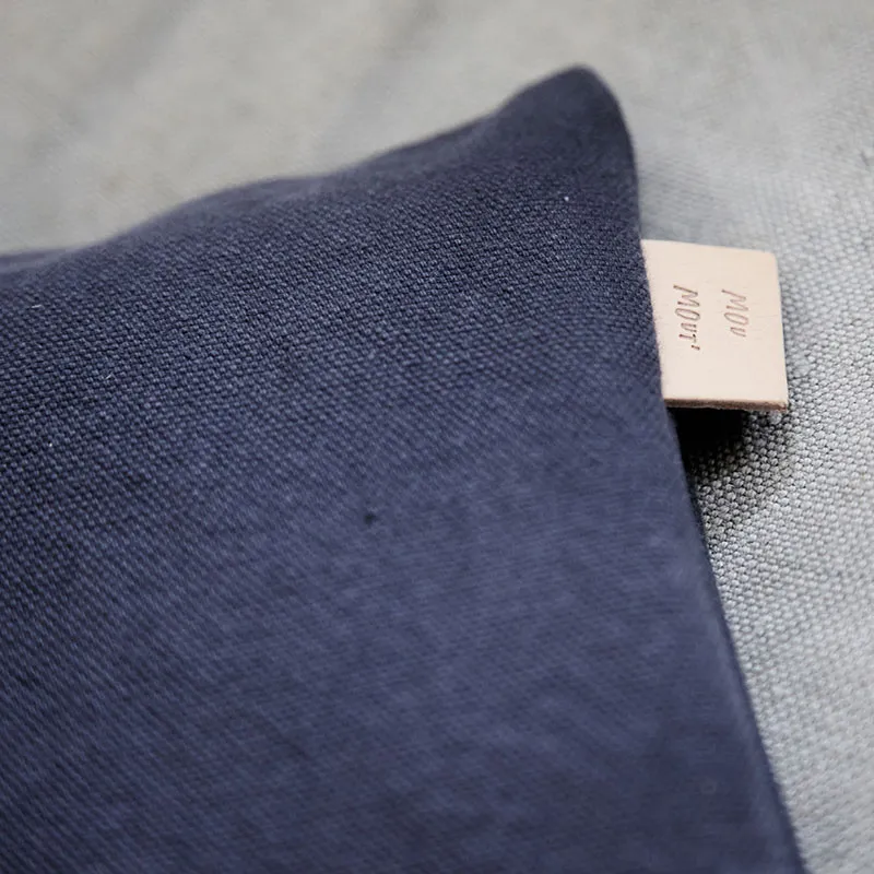 Trousse plate Nenette double canvas - Charcoal-2