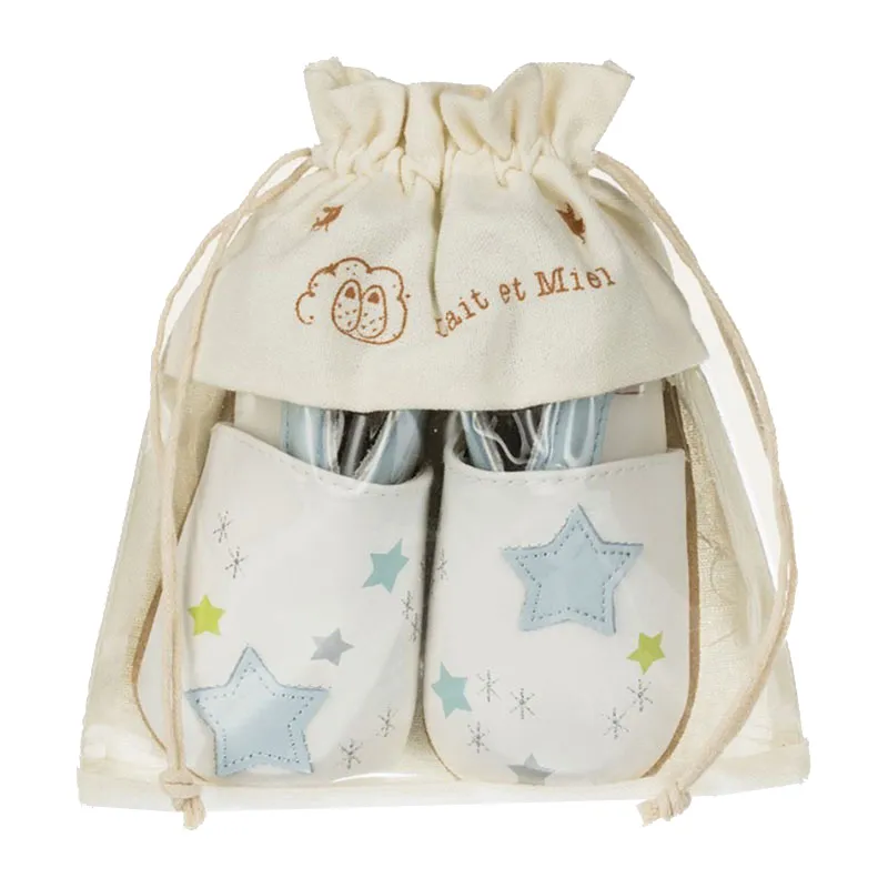 Chaussons cuir Ciel Polaire-4