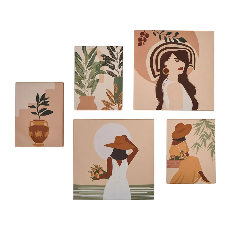 Toiles imprimées Bois Femme Cynthia - 5pcs-0