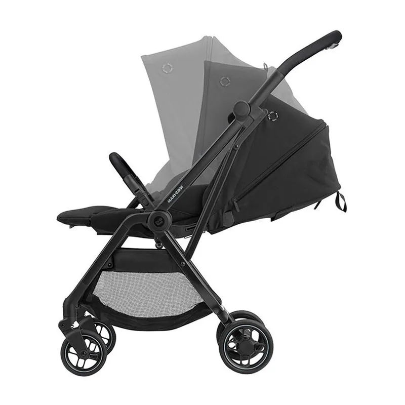 Duo Poussette Compacte Leona + Cosi Cabriofix sans base + Adaptateurs Essential Black - 0m+-2
