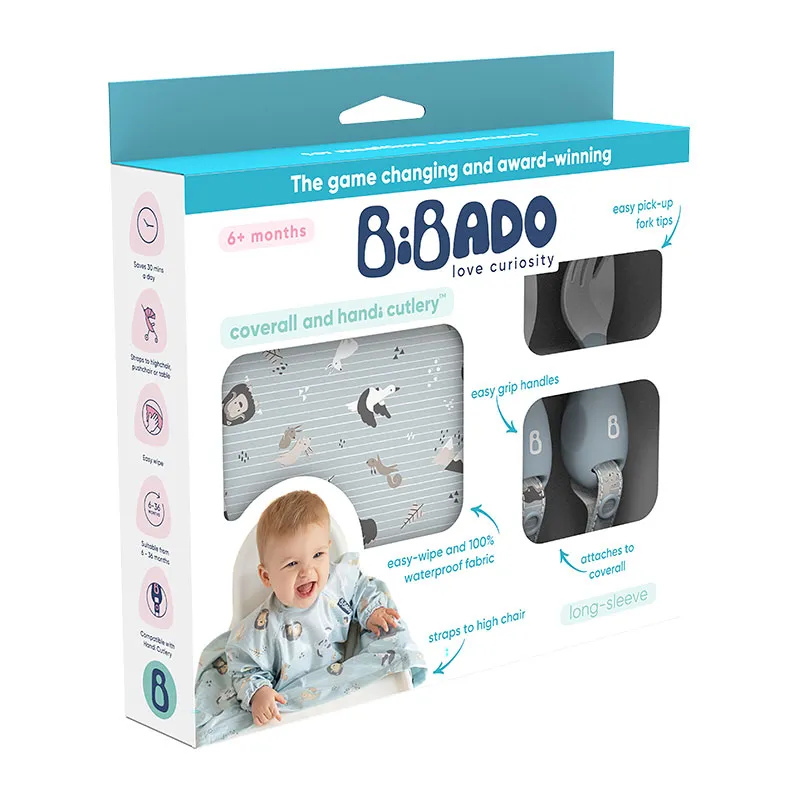 Bavoir tablier + couverts - 6-36m-3