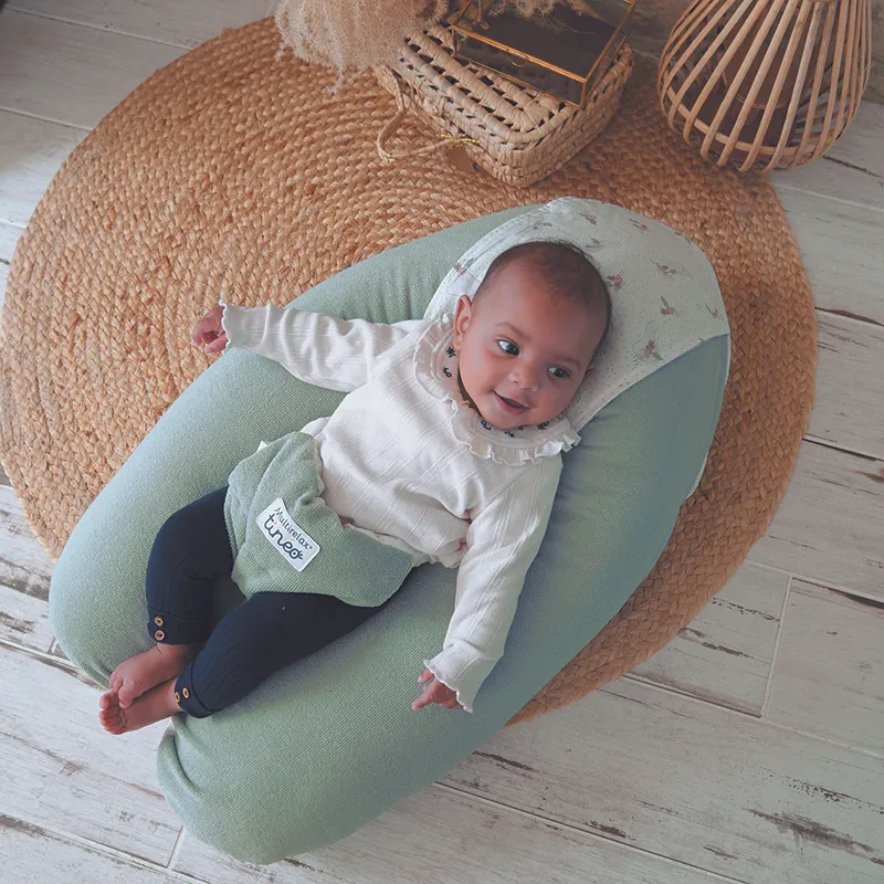 Coussin de maternité 3en1 Vert sauge - 78x44x150cm-2