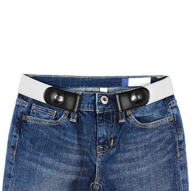 Ceinture élastique sans boucle Beige - 80/180x3,4cm-3