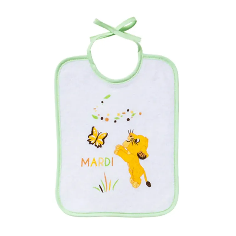 7 Bavoirs Naissance Roi Lion - 20x25cm-2