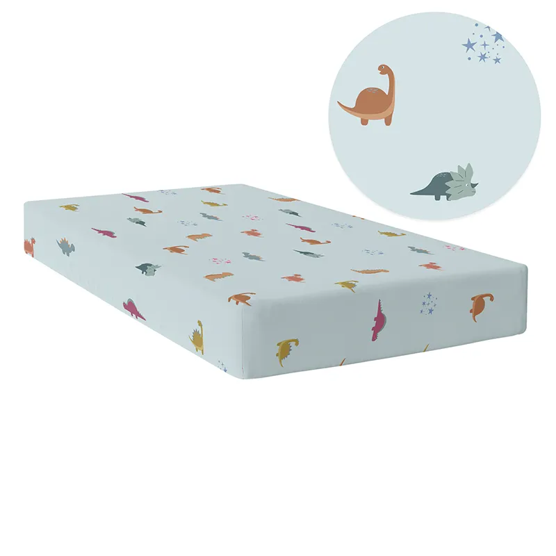 Drap-housse Coton Mini dinosaure - Enfant-1