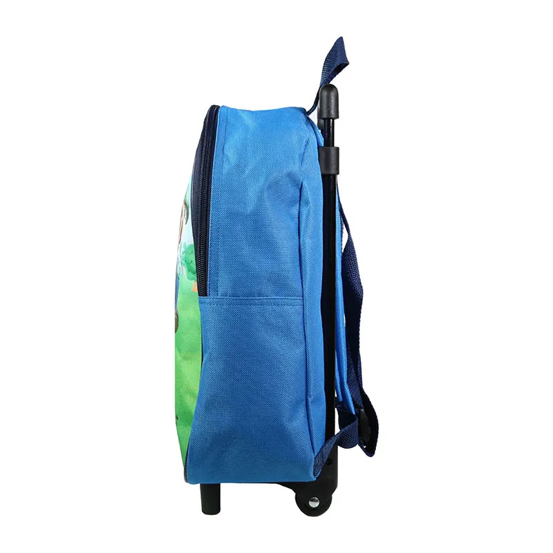 Sac à dos à roulettes maternelle Super Mario Bleu - 25x31cm-2