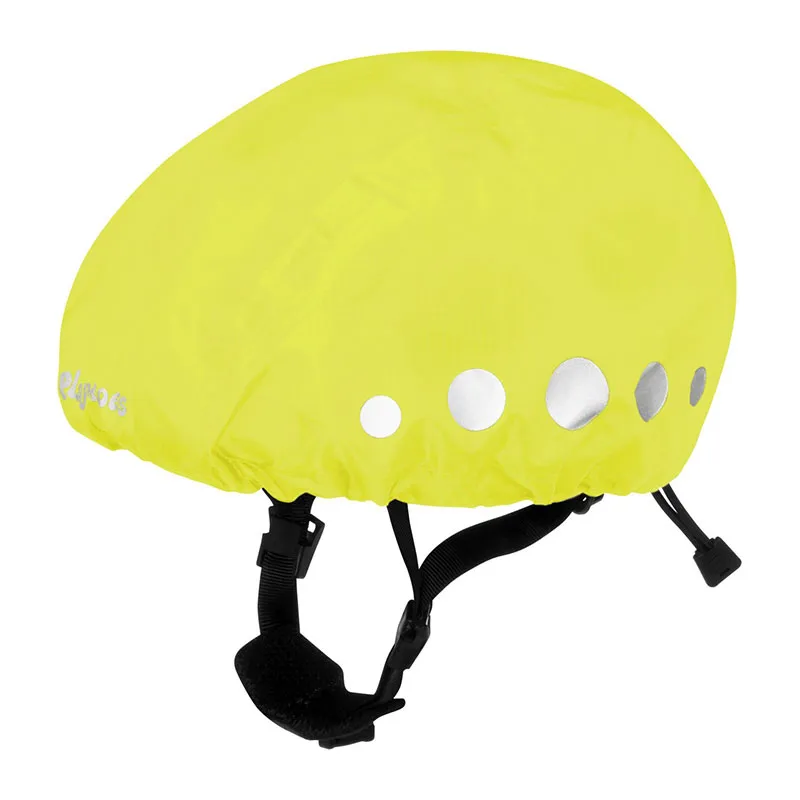 Protège casque imperméable - Jaune fluo-0