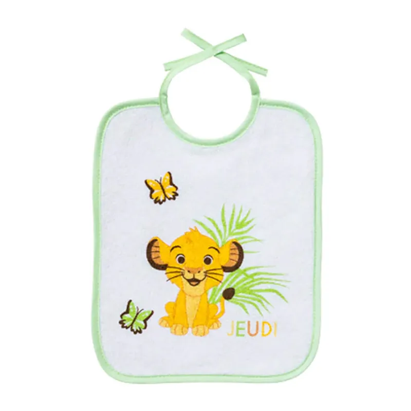 7 Bavoirs Naissance Roi Lion - 20x25cm-4