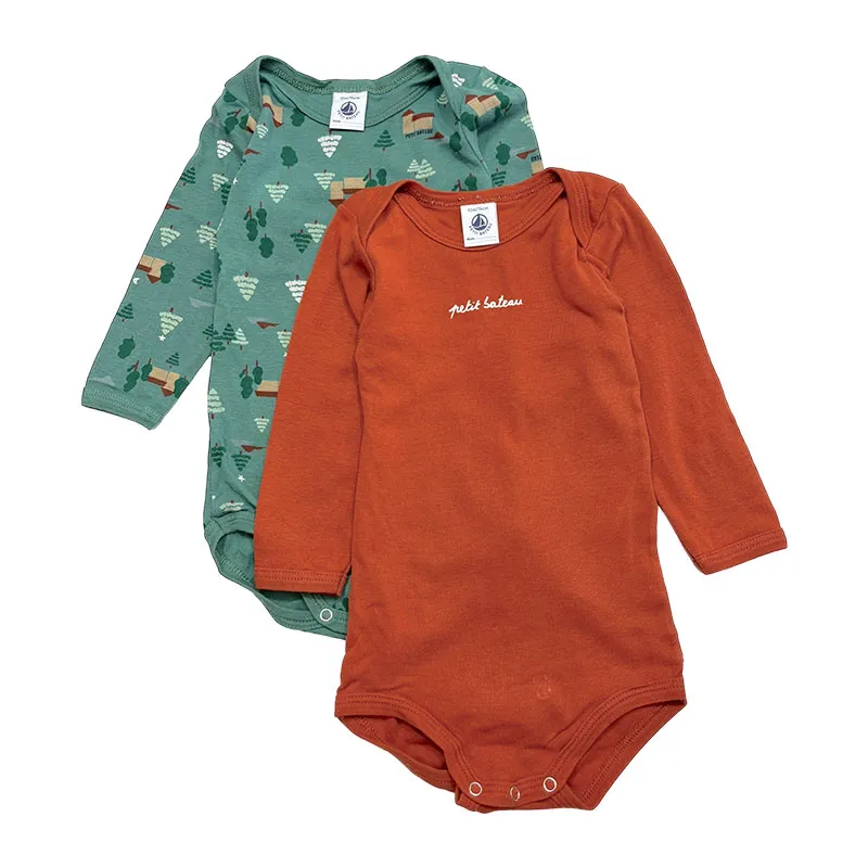 Bodies - 12 mois - PETIT BATEAU - Marron-0