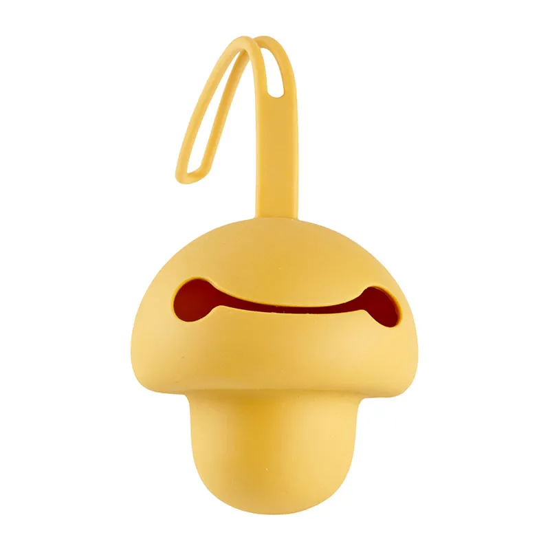 Boîte à sucette Silicone - Jaune miel-0