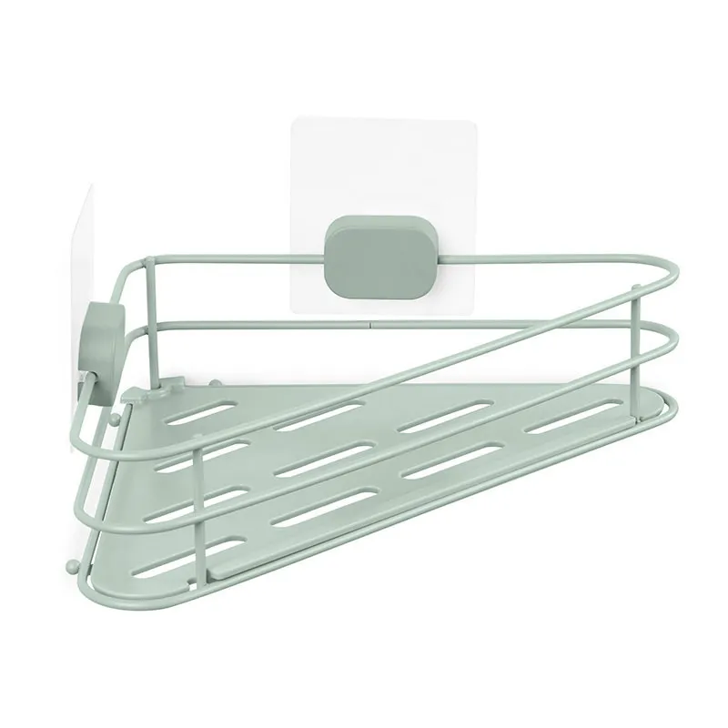 Étagère d'angle auto-adhésive Grena vert - 31,5x24x13cm-3