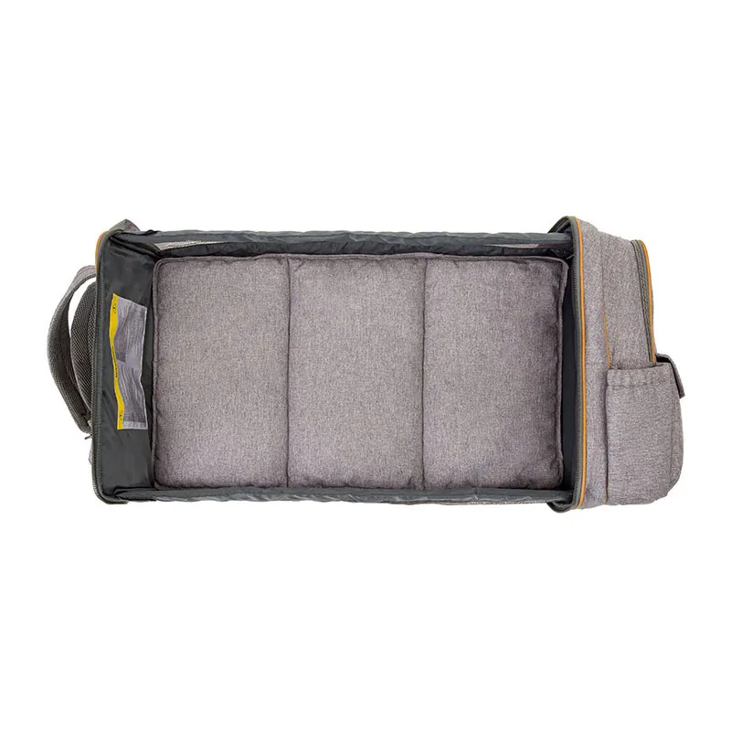 Couffin nomade/Sac à langer RucPod Gris - 42x75cm-3