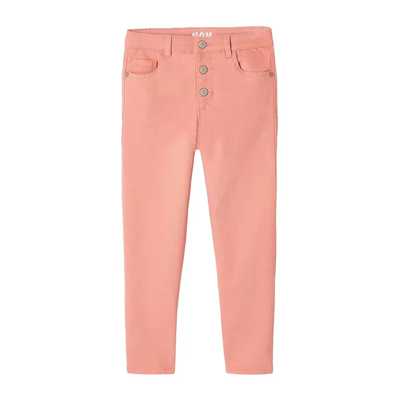 Pantalon Mom MorphologiK Fin fille - Pêche-3