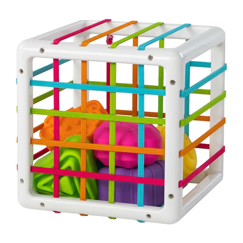 Cube à formes sensorielles InnyBin 7pcs - 10m+-3