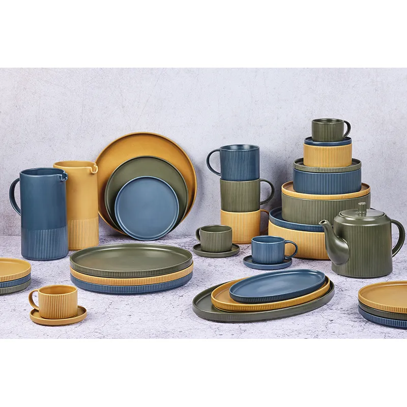 4 Assiettes Scandi Olive-6