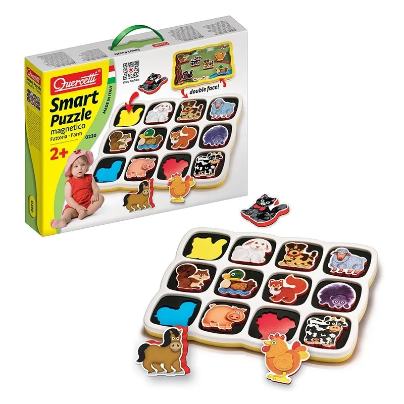Puzzle magnétique Smart Puzzle Ferme 13pcs - 24m+-3