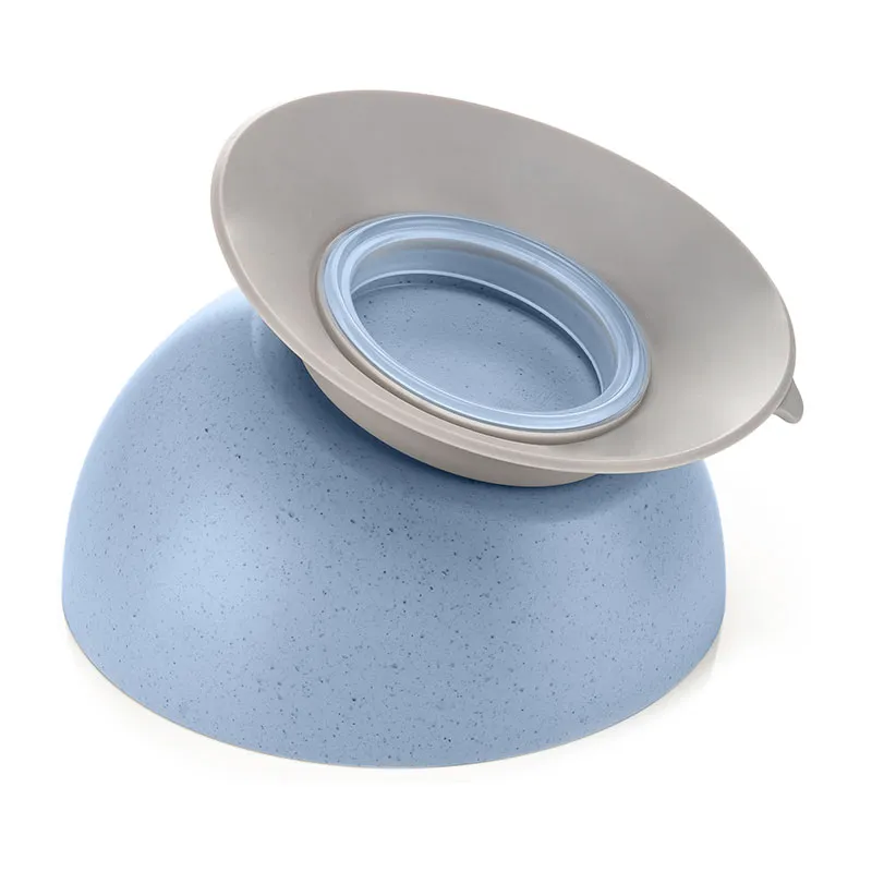 Bol d'apprentissage avec ventouse - Bleu-3