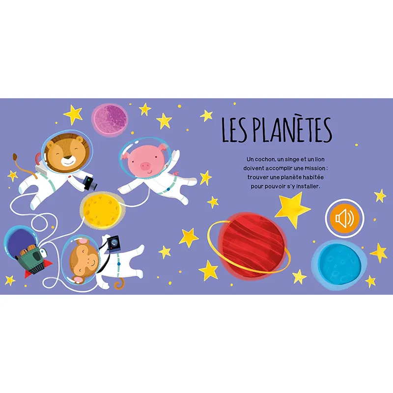 Livre sonore L'espace - 12m+-3