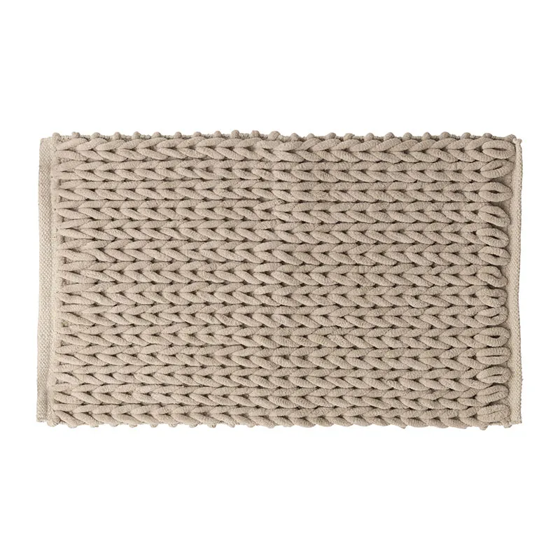 Tapis de bain épais Coloris Lin - 50x75cm-0