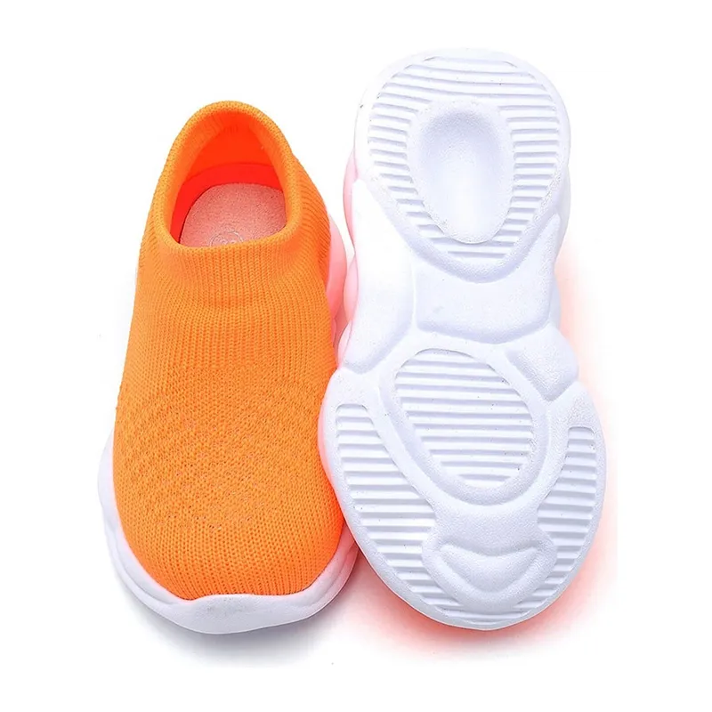 Sneakers Mémoire de forme - Orange fluo-3