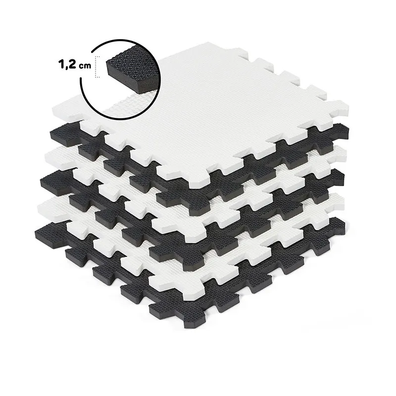 Tapis puzzle mousse Luno Noir 150x180cm - 0m+-4