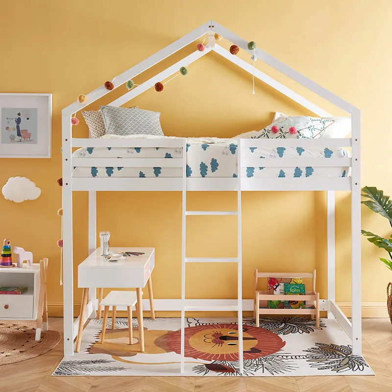 Lit mezzanine Tiny Pin Blanc - 90x190cm-0