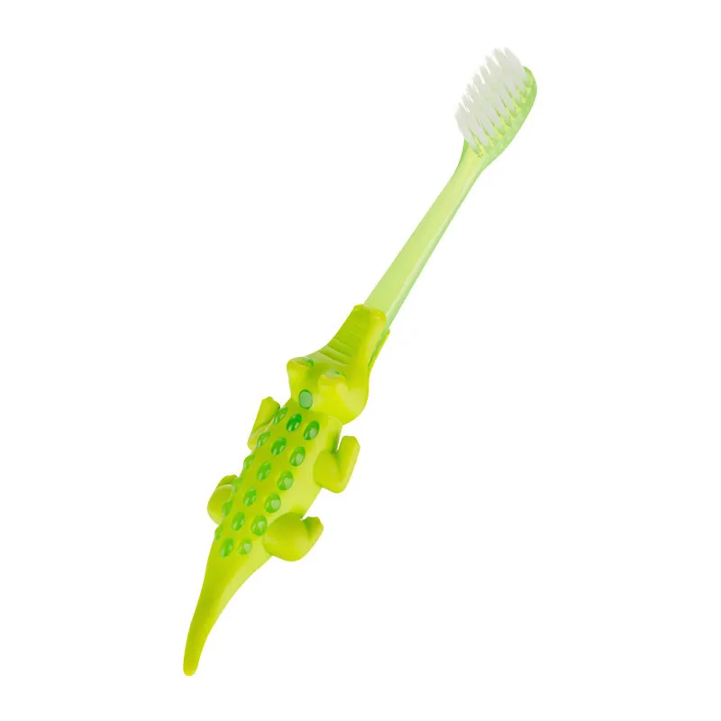 2 Brosses à dents Crocodile Vert - 12m+-1