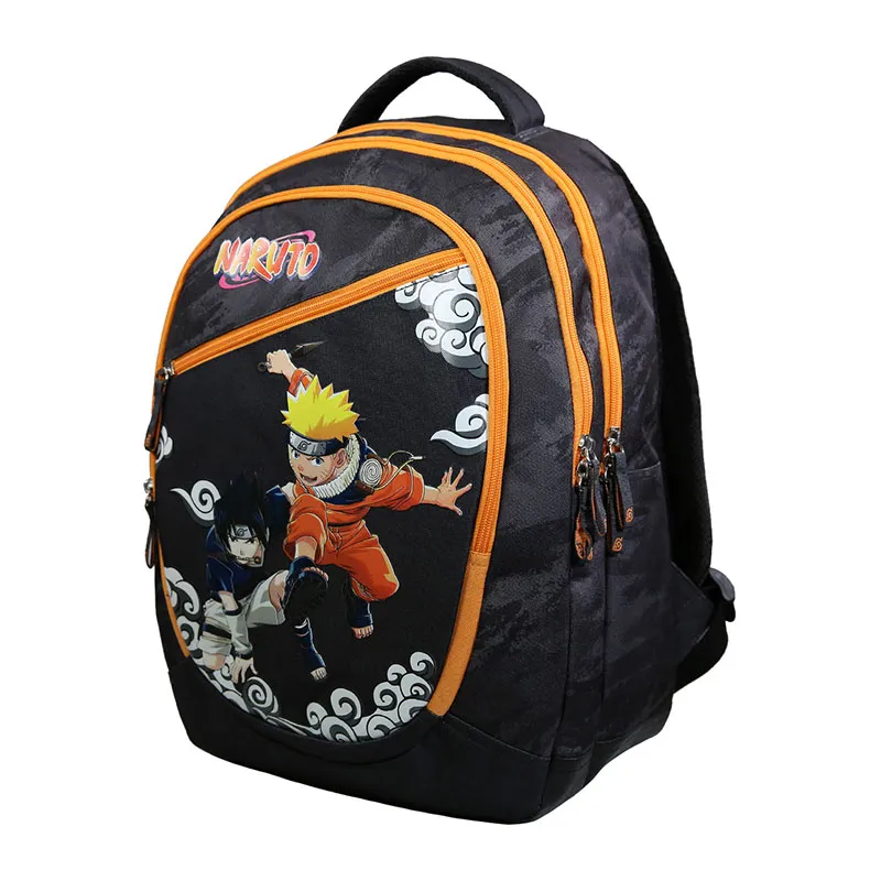 Sac à dos 2 comp. Naruto Noir - 32x45cm-1