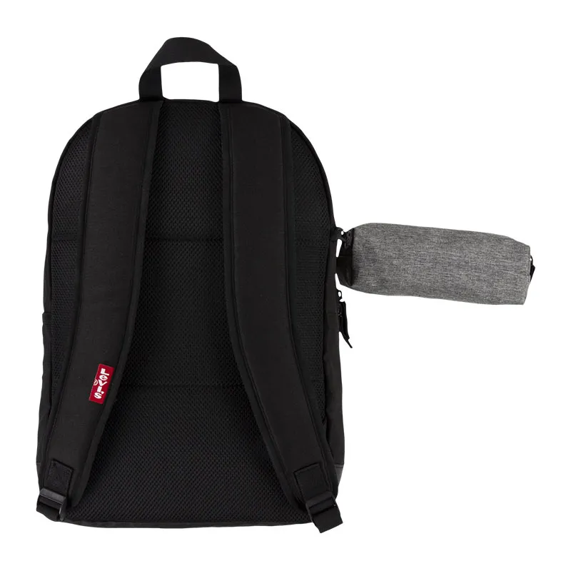 Sac à dos + trousse Box Logo - Noir-2