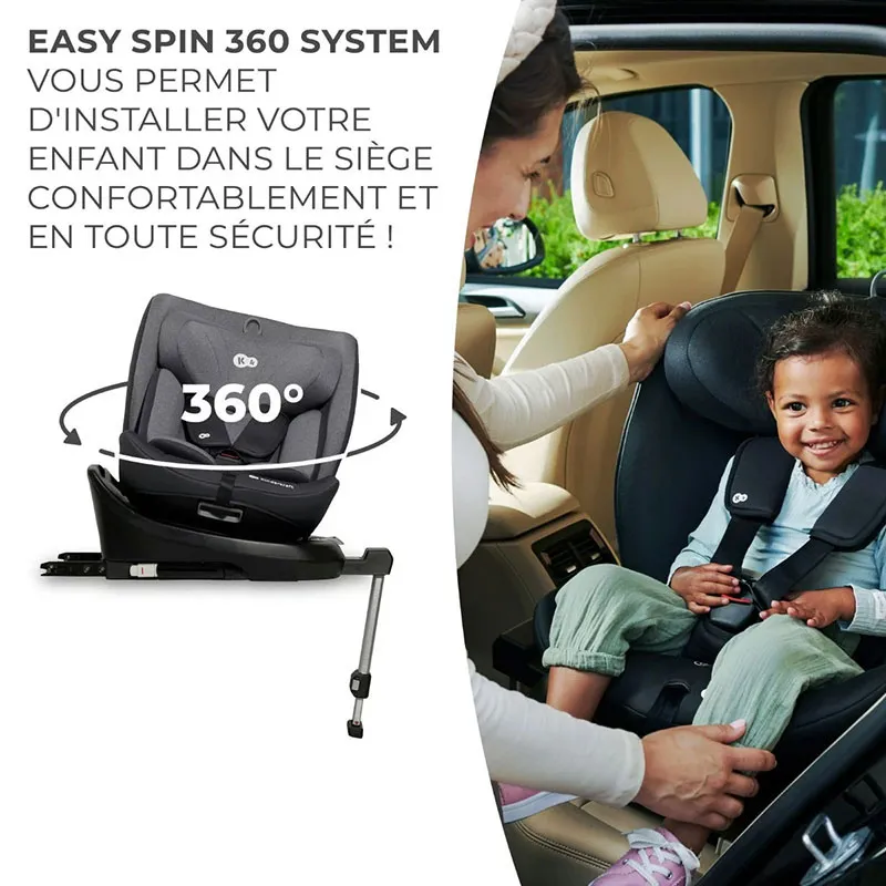 Siège-auto pivotant I-360 i-Size/Isofix 40-150 cm - Grey-4
