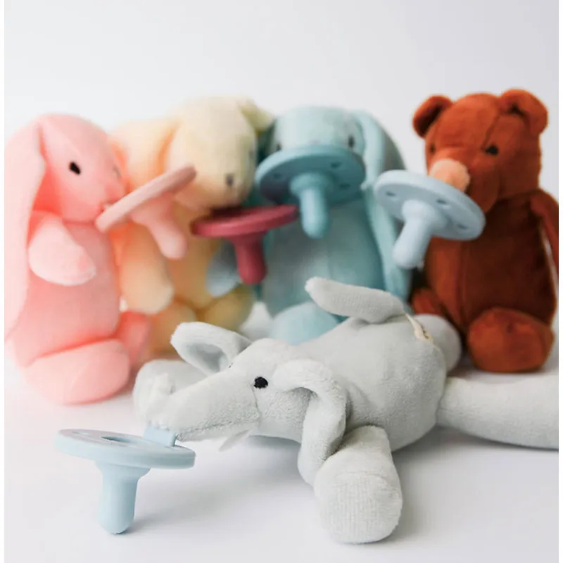 Peluche sucette Ourson Marron - 0m+-5