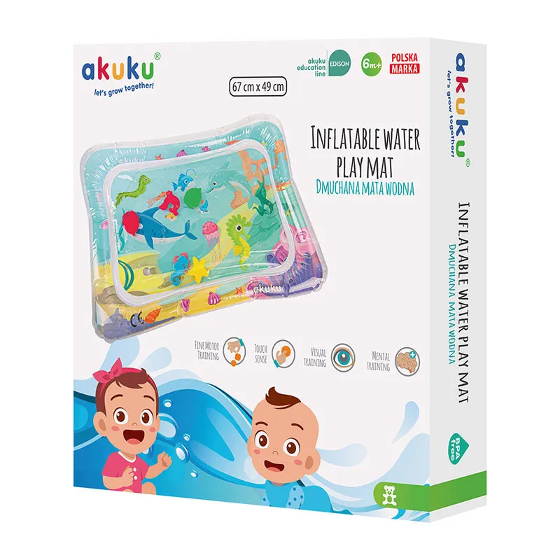 Tapis d'eau gonflable pour bébé Baleine - 6m+-5