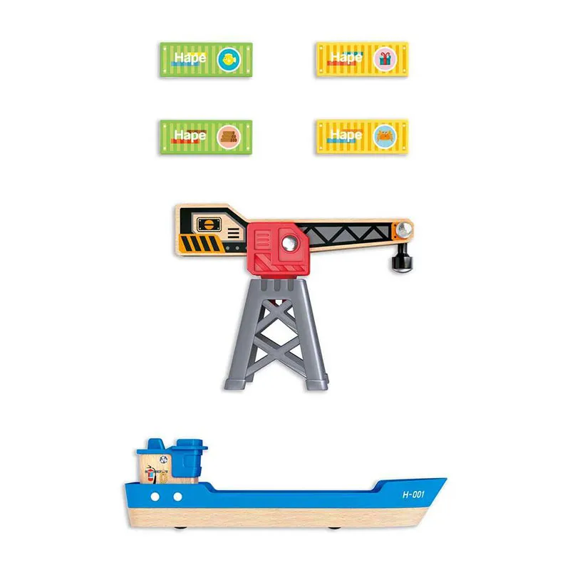 Bateau cargo et grue - 36m+-5