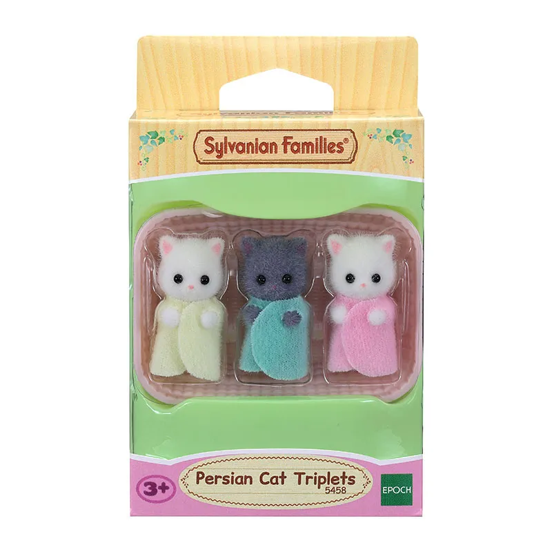 Triplés chat persan & couffin - 4pcs-3