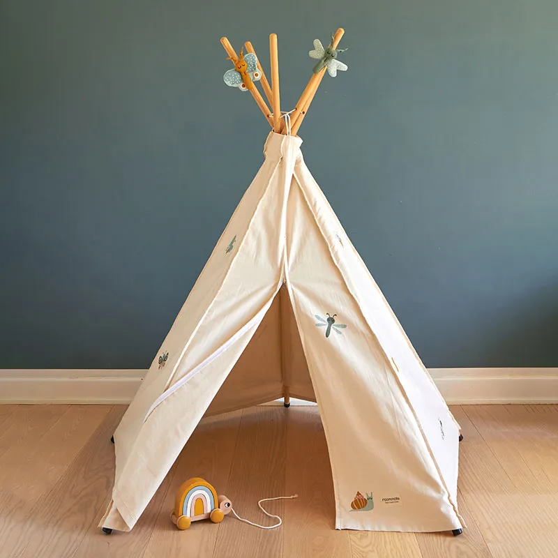 Tipi de jeu Coton BIO Baby Bugs Beige - 36m+-0
