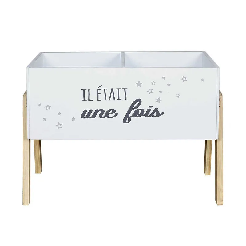 Bac à livres Il était une fois Blanc - 60x30x45cm-2