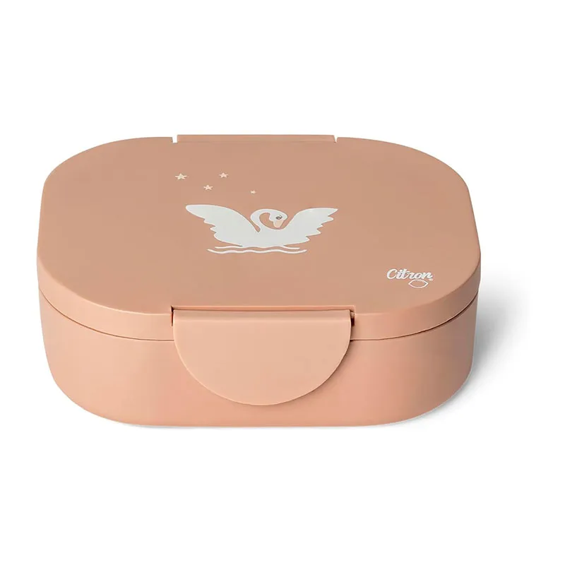 Lunch box 2 compartiments Bio - Cygnes Rose-0
