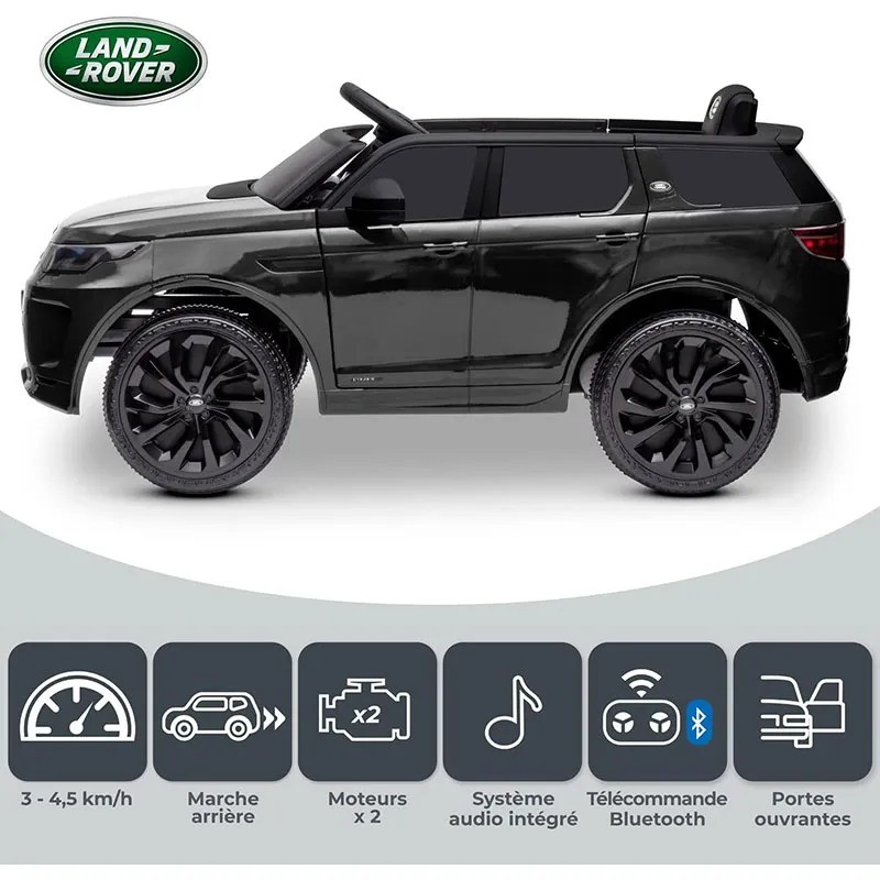 Voiture SUV électrique Land Rover Discovery Noir - 36m+-3