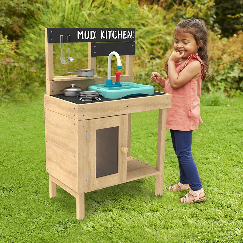 Cuisine extérieure Junior Cook Splash & Play Bois - 36m+-2