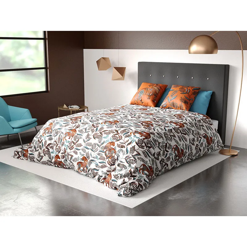 Parure 3pcs Coton Savane Marron-1