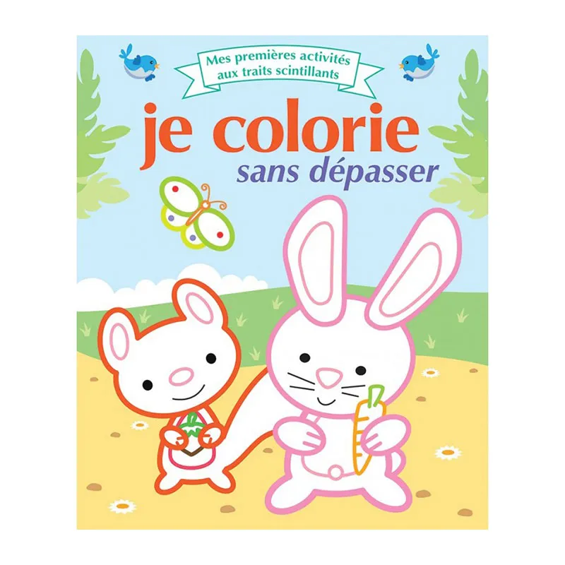 Cahier de coloriage Je colorie sans dépasser - 3+-0