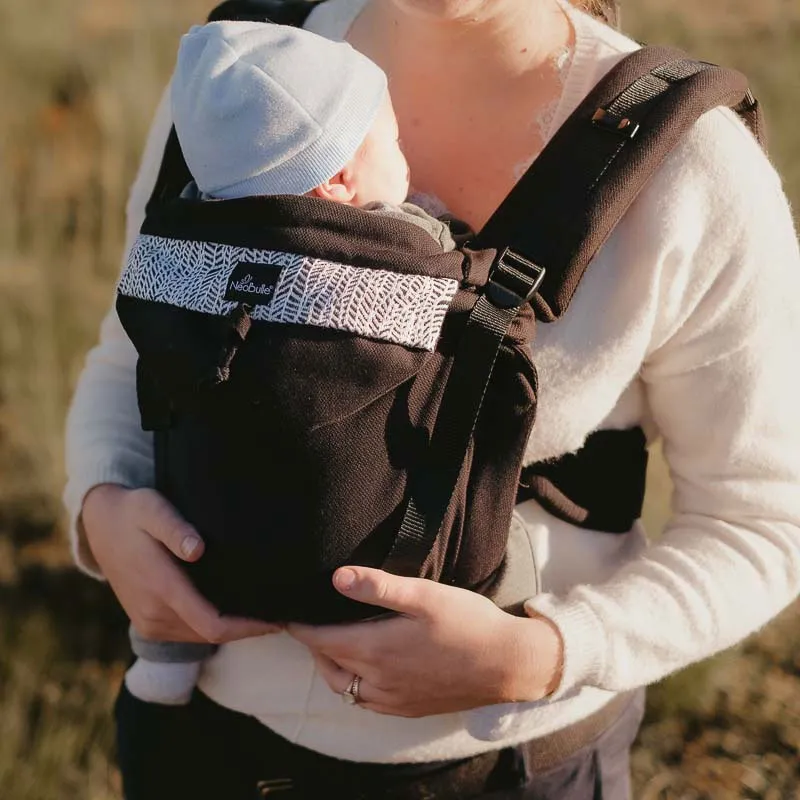 Porte-bébé Néo préformé Coton BIO Ebène - 0m+-2