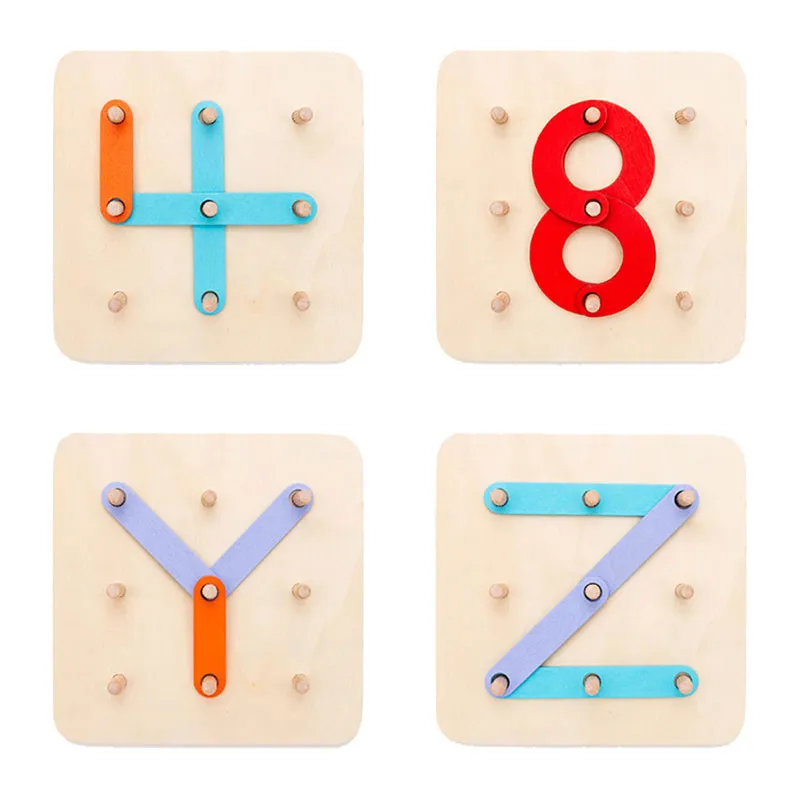 Jeu chiffres & lettres en bois - 36m+-3