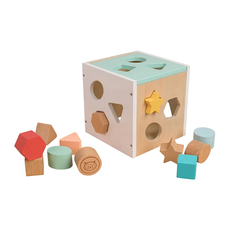 Cube d'activités Bois Owl & Fox - 12m+-0