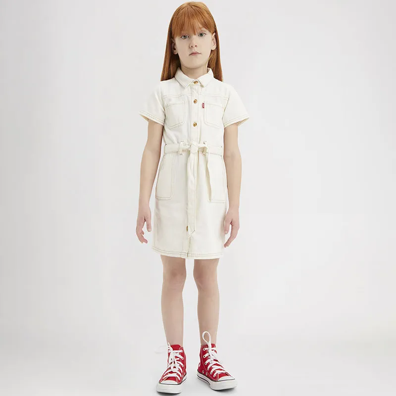 Robe chemise jean Organic Utility - Natural-0
