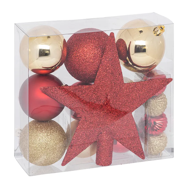 Kit décos de sapin Rouge/Or - 18pcs-8