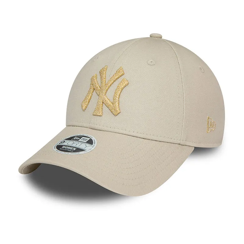 Casquette 9Forty Femme Metallic New York Yankees - Beige/Doré-0
